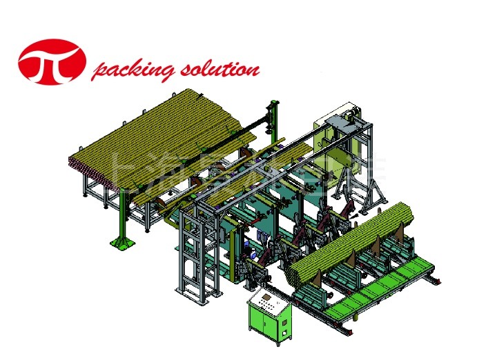 Mechanical Steel Tube Stacking＆Packaging Machine